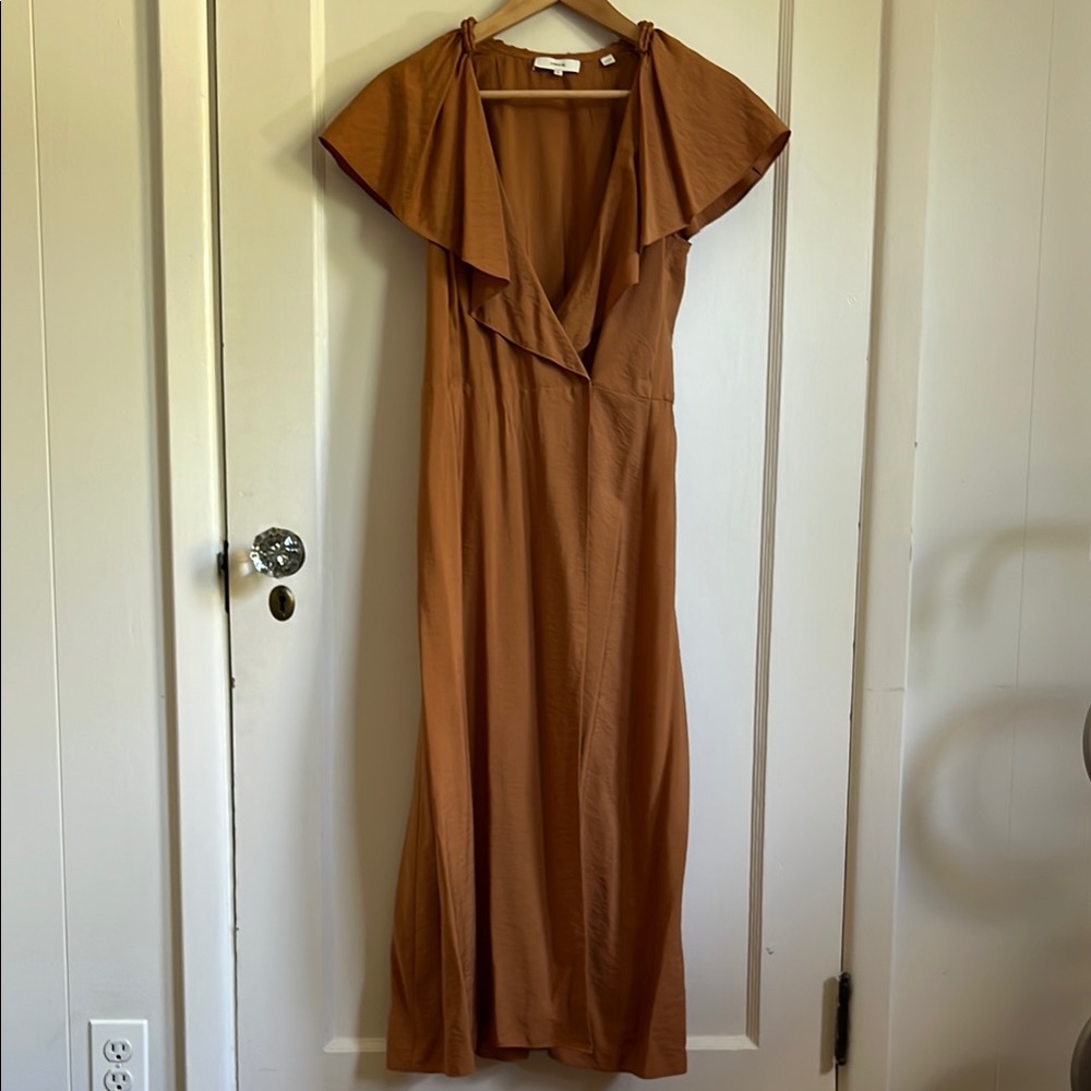 Vince Ruffle Wrap Dress